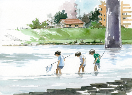 20160813濡らすなよ_古山拓_水彩.jpg